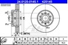 Диск гальмівний передній 24012501451 ATE