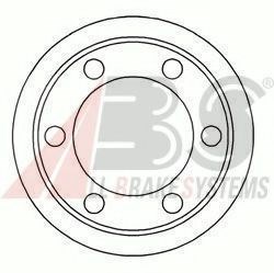 Барабан гальмівний задній 2406S ABS