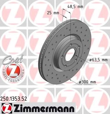 Ротор гальмівний 250135352 ZIMMERMANN