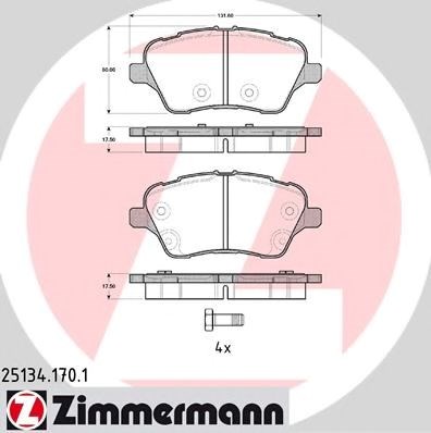 Дискові гальма 251341701 ZIMMERMANN