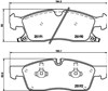 Колодки гальмівні дискові комплект Джип Гранд черокі IV