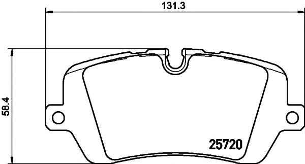 Задні дискові колодки 2572001 TEXTAR