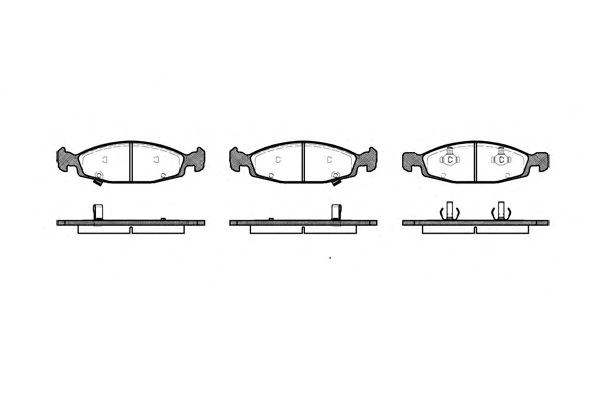 Передні гальмівні колодки 273602 ROAD HOUSE