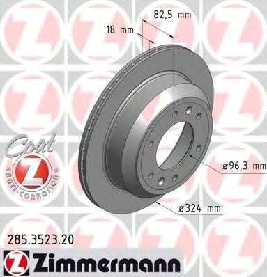 Дискові гальма 285352320 ZIMMERMANN