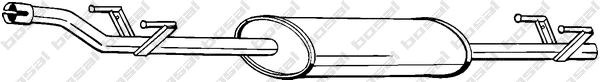 Глушитель передняя часть mercedes-benz sprinter 00-06 (288-231) bosal 288-231