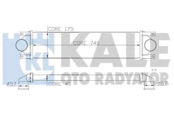 Интеркулер nissan interstar - opel movano - renault master ii intercooler (345100) kale oto radyator 345100