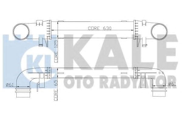 Kale db интеркулер w204 c180/200cdi 07- 347700