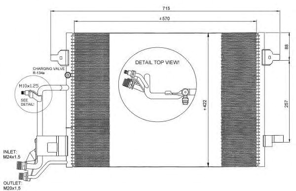 Конденсатор кондиціонера 35199 NRF