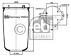 Пневмоподушка/пневморессора моста заднього 35624 FEBI