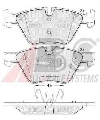 Гальмівні колодки 37551 ABS