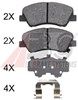 Колодки гальмівні передні, дискові 37916 ABS