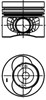 Поршень в комплекті на 1 циліндр, STD 40683600 KOLBENSCHMIDT