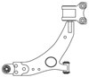 Важіль передньої підвіски нижній, правий 4847 FRAP