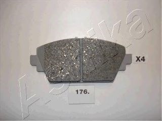 Колодки дискові гальмівні передні honda accord (вир-во ashika) 50-01-176