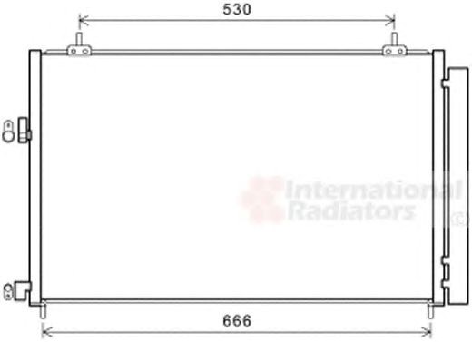Трубопроводи і радіатор кондиціонера 53005679 VAN WEZEL