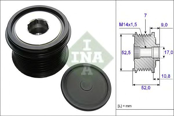 Інерційний шків 535020910 INA