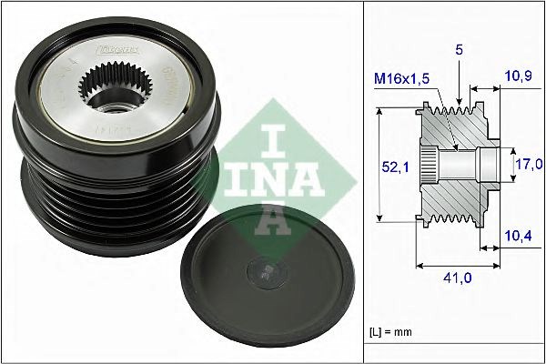 Шків генератора 535027210 INA