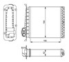 Радіатор опалювача салону 54284 NRF
