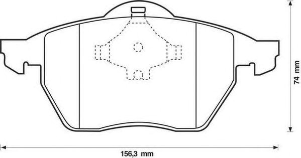Колодки гальмівні дискові комплект 571935J BENDIX