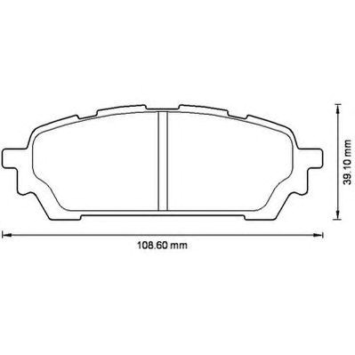 Задні гальмівні колодки 572529J BENDIX