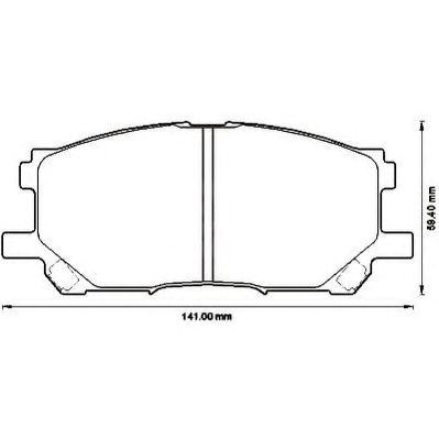 Тормозні колодки 572562J BENDIX