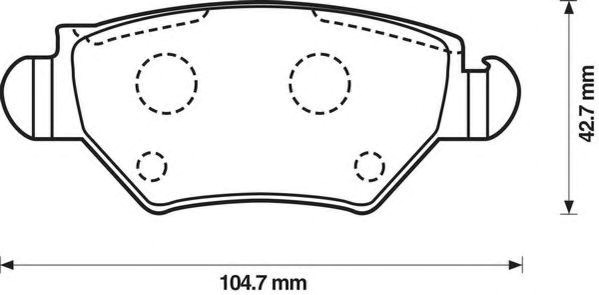 Колодки гальмівні дискові 573010J