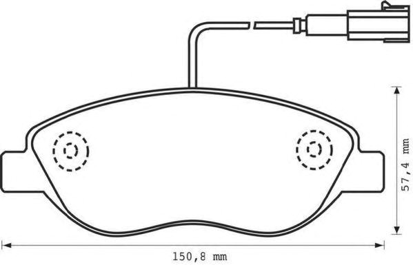 Гальмівні колодки 573076J BENDIX