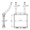Радіатор опалювача салону 58147 NRF
