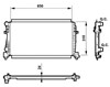 Радіатор двигуна 58438 NRF