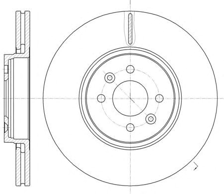 Remsa renault гальмівний  диск передн.scenic ii 03- 61049.10