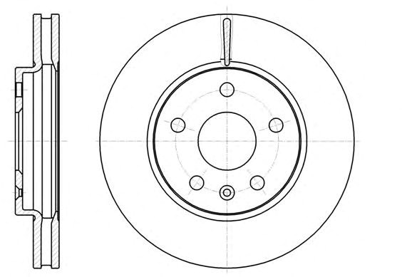 Remsa opel диск гальмівний передній (29630) insignia 08-. 61285.10