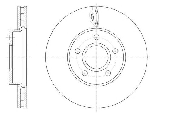 Remsa диск гальмівний передній  ford focus, focus c-max 03- 1,6-1,8 03-  (27825) 61560.10
