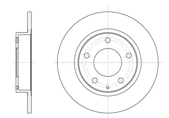 Remsa mazda диск гальмівний задній probe, 626 91- 6206.00