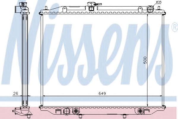 Радіатор основний 68709A NISSENS