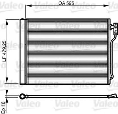 Valeo bmw радіатор кондиціонера 5 f10 520/530 11-16 814192