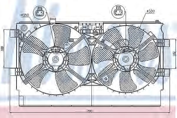 Вентилятор охолодження радіатора 85635