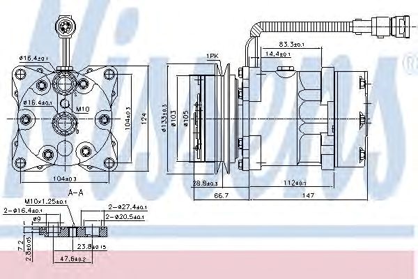 Компресор холодоагенту 89078 NISSENS