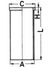 Гільза поршнева 89456190 KOLBENSCHMIDT