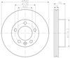 Ротор гальмівний 8DD355117121 HELLA