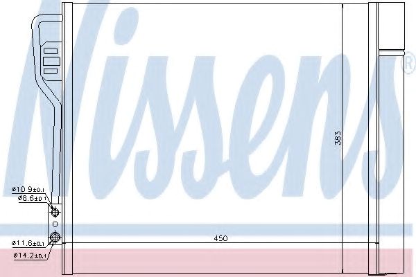 Конденсатор системи охолодження системи 940185 NISSENS