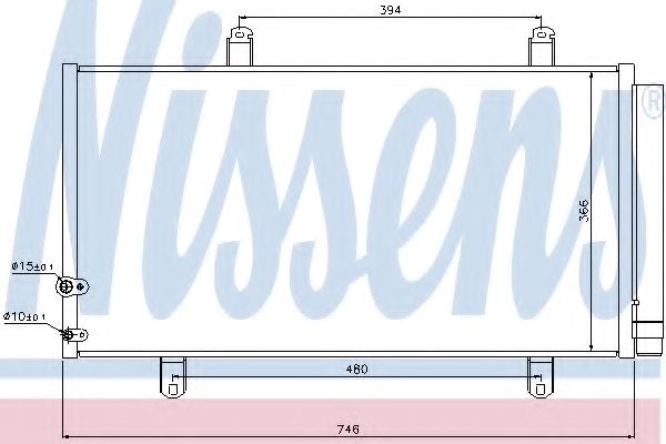 Радіатор системи охолодження кондиціонера 940194 NISSENS