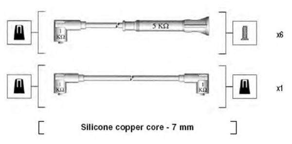 Дріт високовольтний 941075040546 MAGNETI MARELLI