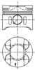 Поршень в комплекті на 1 циліндр, STD 97482600 KOLBENSCHMIDT