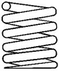 Пружина амортизатора передняя 997262 SACHS