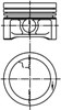 Поршня на 1 циліндр, STD 99927600 KOLBENSCHMIDT