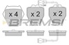 Колодки гальмівні передні, дискові BP3122 BREMSI