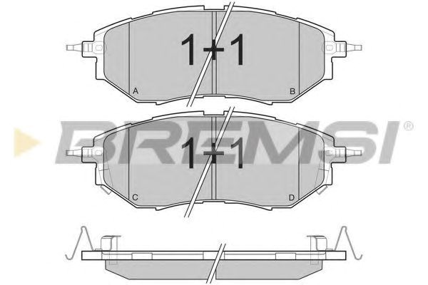 Гальмівні колодки BP3211 BREMSI