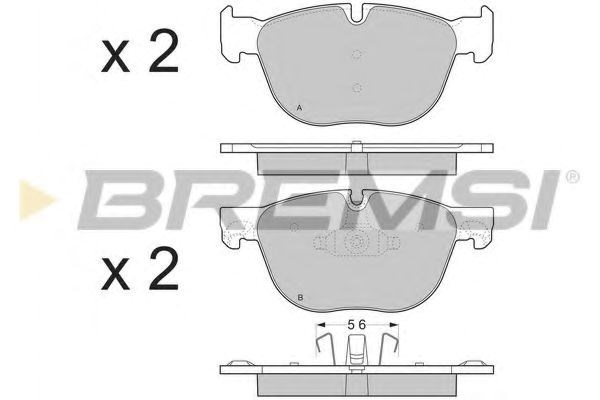 Гальмівні колодки BP3371 BREMSI