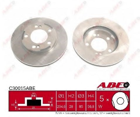 Диск гальмівний передній C30015ABE ABE
