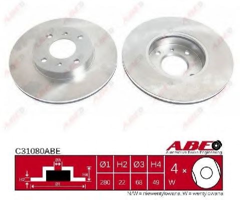 Ротор гальмівний C31080ABE ABE